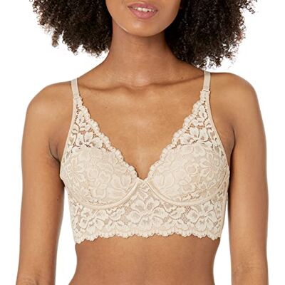 DM1188 Maidenform Stanik Kobiety Wireless Bralette, Pure Comfort Lace Longline Bra, Convertible Bra for Women (1 w zestawie) DM1188 Maidenform Stanik Kobiety Wireless Bralette, Pure Comfort Lace Longline Bra, Convertible Bra for Women (1 w zestawie)