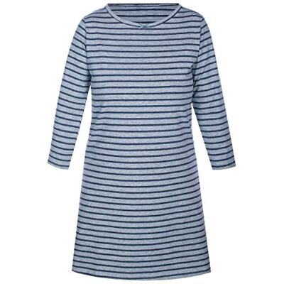 59151-589 Sassa Damska Nachthemd Nightie, Szary (szary melanżowy szary pasek 589), 46 PL 59151-589 Sassa Damska Nachthemd Nightie, Szary (szary melanżowy szary pasek 589), 46 PL