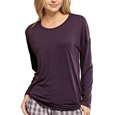 154114-511 Schiesser Damska górna część piżamy, czerwony (aubergine 511), 38 PL 154114-511 Schiesser Damska górna część piżamy, czerwony (aubergine 511), 38 PL