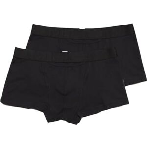 400405-V001 HOM Męskie szorty H01, zestaw 2 szt., bokserki basic, miękka bawełna, czarne, All Black, XL 400405-V001 HOM Męskie szorty H01, zestaw 2 szt., bokserki basic, miękka bawełna, czarne, All Black, XL