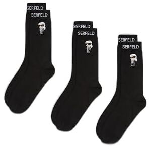 A4M47045 Karl Lagerfeld International B.V Ikon Sock 3-pak, czarne, 39-42, czarny, 39-42 EU A4M47045 Karl Lagerfeld International B.V Ikon Sock 3-pak, czarne, 39-42, czarny, 39-42 EU