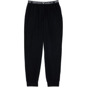 EM000610 EMPORIO ARMANI Męska piżama wytrzymałościowa z mankietami zestaw czarny M, Czarny, M EM000610 EMPORIO ARMANI Męska piżama wytrzymałościowa z mankietami zestaw czarny M, Czarny, M