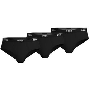 50475663 BOSS Męskie klasyczne bawełniane majtki 3-pak, Czarny, XL 50475663 BOSS Męskie klasyczne bawełniane majtki 3-pak, Czarny, XL