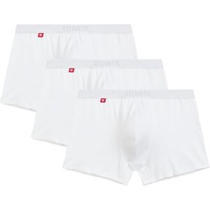 3bmh-011 ATLANTIC UNDERWEAR 3-pak męskich bokserek – ściśle przylegające, bawełna z elastanem, oddychające i wygodne, idealne dopasowanie, białe, rozmiar M, biały, M 3bmh-011 ATLANTIC UNDERWEAR 3-pak męskich bokserek – ściśle przylegające, bawełna z elastanem, oddychające i wygodne, idealne dopasowanie, białe, rozmiar M, biały, M