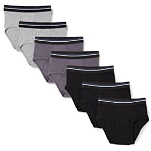 S17AE80003 Amazon Essentials Men's Bawełniane majtki bez metek, Pack of 7, Czarny/Karbonowy/Szary wrzos, L S17AE80003 Amazon Essentials Men's Bawełniane majtki bez metek, Pack of 7, Czarny/Karbonowy/Szary wrzos, L