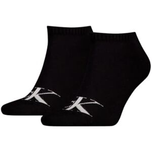 701228807 Calvin Klein Socks Męskie tenisówki, 2P, monogram, Czarny, 40-42 701228807 Calvin Klein Socks Męskie tenisówki, 2P, monogram, Czarny, 40-42