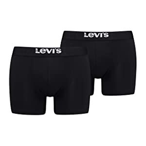 701222842 Levi's Męskie solidne bokserki, czarne, jeden rozmiar, Czarny, XXL 701222842 Levi's Męskie solidne bokserki, czarne, jeden rozmiar, Czarny, XXL