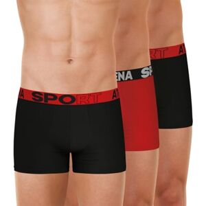 LH31 2510 Athena Męskie bokserki sportowe Ecopack Zestaw 3 sztuk, oddychająca mikrofibra certyfikat Oeko-Tex® Ergonomiczny krój Komfort i wsparcie czarno-czerwono-czarne, 6 (XXL), Czarny/Czerwony LH31 2510 Athena Męskie bokserki sportowe Ecopack Zestaw 3 sztuk, oddychająca mikrofibra certyfikat Oeko-Tex® Ergonomiczny krój Komfort i wsparcie czarno-czerwono-czarne, 6 (XXL), Czarny/Czerwony