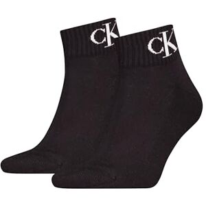 701228805 Calvin Klein Socks Męska ćwiartka 2P Monogram, Czarny, 40-42 701228805 Calvin Klein Socks Męska ćwiartka 2P Monogram, Czarny, 40-42