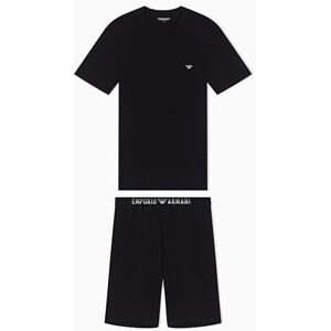 EM000648 EMPORIO ARMANI Męska miękka koszulka modalna+szorty piżama czarna M EM000648 EMPORIO ARMANI Męska miękka koszulka modalna+szorty piżama czarna M