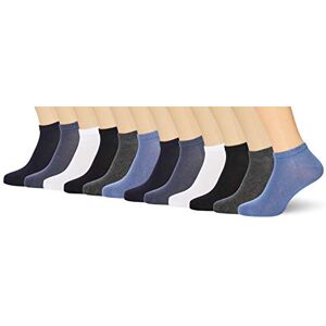 Mens 12 Pack Bamboo Trainer Liners Fm London Mężczyźni Bamboo Trainer Skarpetki do Kostki, Wielokolorowy (Dark Assorted 10), Rozmiar uniwersalny Mens 12 Pack Bamboo Trainer Liners Fm London Mężczyźni Bamboo Trainer Skarpetki do Kostki, Wielokolorowy (Dark Assorted 10), Rozmiar uniwersalny