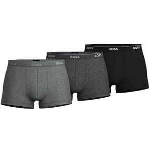 50475685-GRY Hugo Boss Męskie 3-pak bawełniane bokserki, Nowy Szary/Grafitowy/Czarny, S 50475685-GRY Hugo Boss Męskie 3-pak bawełniane bokserki, Nowy Szary/Grafitowy/Czarny, S