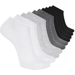 S601600 Skechers 10 Pack Cushioned Low Cut Socks Socks, Biały/Szary Stalowy/Czarny, 43-47 Męskie, biały/stalowy szary/czarny, 43-47 EU S601600 Skechers 10 Pack Cushioned Low Cut Socks Socks, Biały/Szary Stalowy/Czarny, 43-47 Męskie, biały/stalowy szary/czarny, 43-47 EU