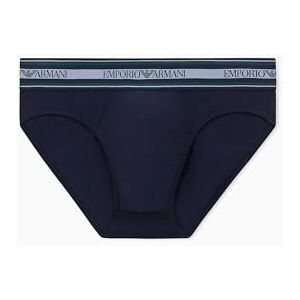 EM000229 EMPORIO ARMANI Męskie teksturowane elastyczne majtki, niebieskie, M, NIEBIESKI, M EM000229 EMPORIO ARMANI Męskie teksturowane elastyczne majtki, niebieskie, M, NIEBIESKI, M
