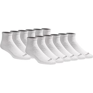 I11742 Dickies Men's Dri-Tech Moisture Control Quarter Socks (6, 12, 18 Pairs), Solid White (12 Pairs), X-Large I11742 Dickies Men's Dri-Tech Moisture Control Quarter Socks (6, 12, 18 Pairs), Solid White (12 Pairs), X-Large