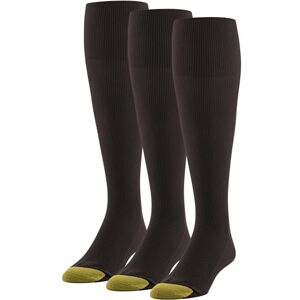 101h-020 GOLDTOE Men's Metropolitan Over-The-Calf Dress Socks, 3-Pairs, Brown, Large 101h-020 GOLDTOE Men's Metropolitan Over-The-Calf Dress Socks, 3-Pairs, Brown, Large