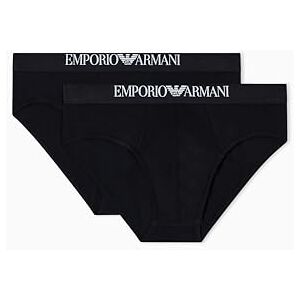 EM000251AF14134MC005 EMPORIO ARMANI Męskie miękkie w dotyku bambusowe majtki wiskozowe, 2-pak, czarne, XL, Czarny/czarny, XL EM000251AF14134MC005 EMPORIO ARMANI Męskie miękkie w dotyku bambusowe majtki wiskozowe, 2-pak, czarne, XL, Czarny/czarny, XL