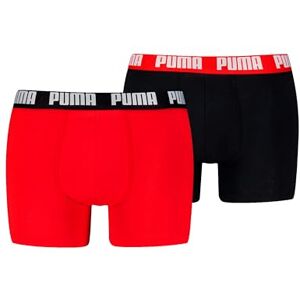NEW-187620 PUMA Męska bielizna męska Everyday Basic Boxers (2 sztuki), Red/Black New, XL NEW-187620 PUMA Męska bielizna męska Everyday Basic Boxers (2 sztuki), Red/Black New, XL