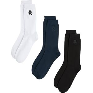 A4M47038 Karl Lagerfeld International B.V k/kameo logo sock 3-pak, czarno-niebiesko-białe, 39-42, wielokolorowa, 39-42 EU A4M47038 Karl Lagerfeld International B.V k/kameo logo sock 3-pak, czarno-niebiesko-białe, 39-42, wielokolorowa, 39-42 EU