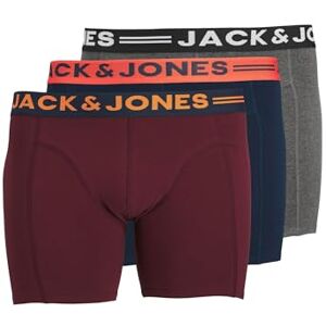12147592 JACK & JONES JACLICHFIELD Trunks Noos 3 Pack PLS męskie, burgundowy, 5XL 12147592 JACK & JONES JACLICHFIELD Trunks Noos 3 Pack PLS męskie, burgundowy, 5XL