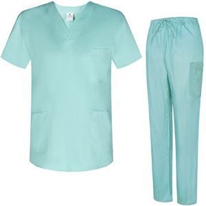 MZ-817-8319 MISEMIYA Piżama Sanitarna Zestawy Uniform Sanitarnych Unisex Mundury Medyczne 817-8319, Turkusowy, M MZ-817-8319 MISEMIYA Piżama Sanitarna Zestawy Uniform Sanitarnych Unisex Mundury Medyczne 817-8319, Turkusowy, M