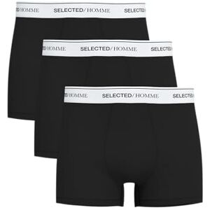 16094662 SELETED HOMME SLHLIAM 3-pak bokserek NOOS, Czarny/szczegóły: wb1 biały, XL 16094662 SELETED HOMME SLHLIAM 3-pak bokserek NOOS, Czarny/szczegóły: wb1 biały, XL