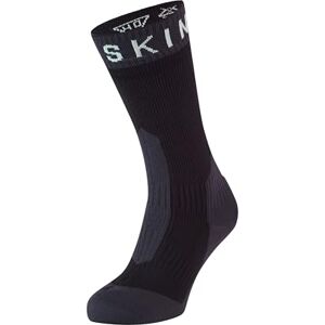 111000670901 SEALSKINZ Stanfield Wodoodporne skarpetki z podszewką z wełny merynosów o średniej długości, uniseks, na zewnątrz, do jazdy na nartach i zimowych wędrówek, odprowadzają ciepło i wilgoć, czarny, M 111000670901 SEALSKINZ Stanfield Wodoodporne skarpetki z podszewką z wełny merynosów o średniej długości, uniseks, na zewnątrz, do jazdy na nartach i zimowych wędrówek, odprowadzają ciepło i wilgoć, czarny, M
