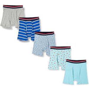 S17AE80004-MulSC-XX-Large Amazon Essentials Men's Bokserki bez metek, Pack of 5, Jasnoniebieski/Kraby/Niebieski Pasek/Rekiny/Szary wrzos, XXL S17AE80004-MulSC-XX-Large Amazon Essentials Men's Bokserki bez metek, Pack of 5, Jasnoniebieski/Kraby/Niebieski Pasek/Rekiny/Szary wrzos, XXL