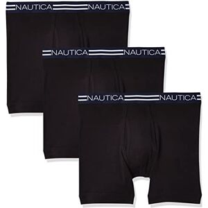 Y60304-00101-S Nautica Men's 3-Pack Cotton Boxer Brief, Black New, SM Y60304-00101-S Nautica Men's 3-Pack Cotton Boxer Brief, Black New, SM