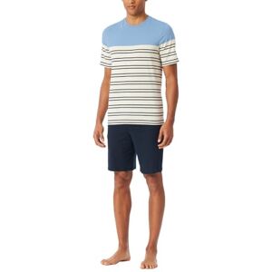 182602 Schiesser Męska piżama krótka okrągły dekolt Casual Essentials zestaw piżamowy, pacific blue_, 54, Pacific Blue_, 54 182602 Schiesser Męska piżama krótka okrągły dekolt Casual Essentials zestaw piżamowy, pacific blue_, 54, Pacific Blue_, 54