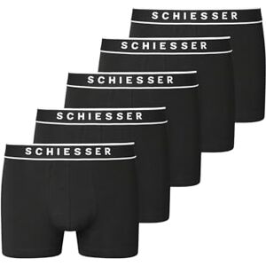 183213 Schiesser Męskie bokserki z bawełny organicznej 95/5, kolor czarny_, 9 sztuk, Czarny_, 9 183213 Schiesser Męskie bokserki z bawełny organicznej 95/5, kolor czarny_, 9 sztuk, Czarny_, 9