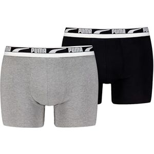 701226392 PUMA Bokserki z logo Everyday Multi 2 sztuki, S, Szary melanż, S 701226392 PUMA Bokserki z logo Everyday Multi 2 sztuki, S, Szary melanż, S