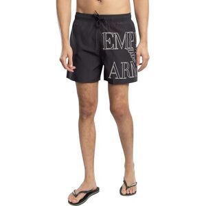 EM000583 EMPORIO ARMANI Męskie pogrubione logo średnie bokserki czarne M, Czarny, M EM000583 EMPORIO ARMANI Męskie pogrubione logo średnie bokserki czarne M, Czarny, M