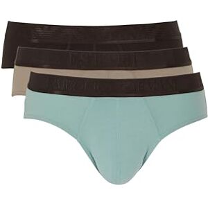 EM000258 EMPORIO ARMANI Męskie błyszczące majtki Logoband, 3-pak, brązowe, XXL, Brązowy, XXL EM000258 EMPORIO ARMANI Męskie błyszczące majtki Logoband, 3-pak, brązowe, XXL, Brązowy, XXL