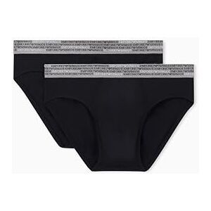 EM000251 EMPORIO ARMANI Męskie elastyczne majtki z logo Allover 2-pak, czarne, XL, Czarny, XL EM000251 EMPORIO ARMANI Męskie elastyczne majtki z logo Allover 2-pak, czarne, XL, Czarny, XL