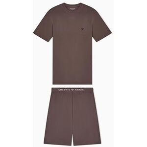 EM000648 EMPORIO ARMANI Męska miękka koszulka modalna+szorty piżama szara M EM000648 EMPORIO ARMANI Męska miękka koszulka modalna+szorty piżama szara M