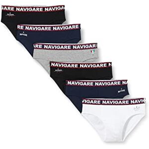 Ahead Navigare Męskie majtki 324, opakowanie 6 sztuk, wielokolorowe (Bianco/Nero/Antracite/Navi Bianco/Nero/Antracite/Navi), rozmiar XL (rozmiar producenta: 6) Ahead Navigare Męskie majtki 324, opakowanie 6 sztuk, wielokolorowe (Bianco/Nero/Antracite/Navi Bianco/Nero/Antracite/Navi), rozmiar XL (rozmiar producenta: 6)