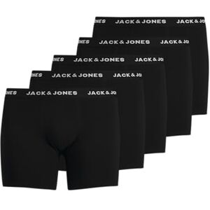12194944 Komplet z 5 bokserek JACK & JONES dla mê¿czyzn, spodnie z elastanem, podstawowe bielizna JACHUEY, Colours:Black, Size:6XL 12194944 Komplet z 5 bokserek JACK & JONES dla mê¿czyzn, spodnie z elastanem, podstawowe bielizna JACHUEY, Colours:Black, Size:6XL