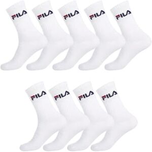 Fila RZĄD Skarpetki Męskie Sport, bawełna, antypoślizgowe (partia 9), Biały (Blanc B Bl), 43-46 EU Fila RZĄD Skarpetki Męskie Sport, bawełna, antypoślizgowe (partia 9), Biały (Blanc B Bl), 43-46 EU