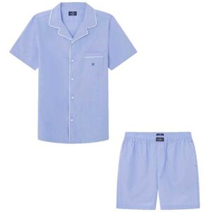 HMU20026 Hackett London Męska piżama Filafil Short Pj, niebieska (niebieska), XXL, niebieski (niebieski), XXL HMU20026 Hackett London Męska piżama Filafil Short Pj, niebieska (niebieska), XXL, niebieski (niebieski), XXL