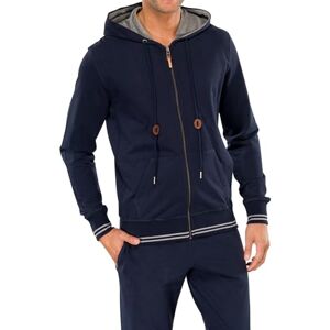 144344-001-001 Schiesser Kapuzenjacke Piżama Mężczyźni, Czarny (Schwarz (Blauschwarz 001)), L 144344-001-001 Schiesser Kapuzenjacke Piżama Mężczyźni, Czarny (Schwarz (Blauschwarz 001)), L