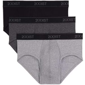 020303-006NL-L 2(X) IST Męska niezbędna bawełna kontur sakiewka majtki 3-pak bielizna (opakowanie 3 szt.), Black/Grey/Charcoal Heather, L 020303-006NL-L 2(X) IST Męska niezbędna bawełna kontur sakiewka majtki 3-pak bielizna (opakowanie 3 szt.), Black/Grey/Charcoal Heather, L