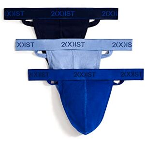 020302-420NL-S 2(X) IST Majtki męskie Essential Cotton Y-back 3-pak bielizny (3 sztuki), Granatowy/kobaltowy/porcelanowy, S 020302-420NL-S 2(X) IST Majtki męskie Essential Cotton Y-back 3-pak bielizny (3 sztuki), Granatowy/kobaltowy/porcelanowy, S