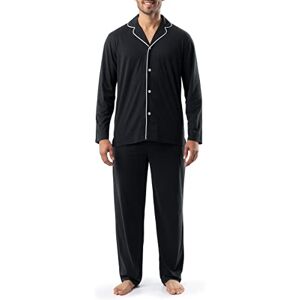 KNO60394IZF22 Izod Męska piżama z zamszu Pijama, czarny, L KNO60394IZF22 Izod Męska piżama z zamszu Pijama, czarny, L
