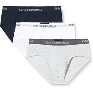 111611CC72245Blck/Wht/GryS Emporio Armani Bokserki męskie (3 sztuki), Czarny/biały/szary, S 111611CC72245Blck/Wht/GryS Emporio Armani Bokserki męskie (3 sztuki), Czarny/biały/szary, S