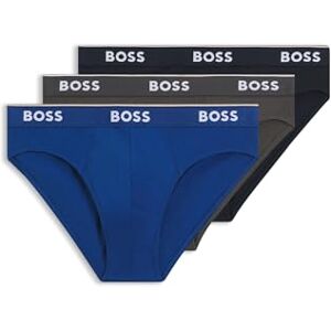50475273 BOSS Męskie majtki Power Slips Briefs Cotton Stretch 3-pak, New Open Blue487, S 50475273 BOSS Męskie majtki Power Slips Briefs Cotton Stretch 3-pak, New Open Blue487, S