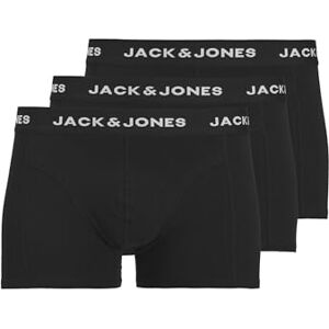 12147591 Jack & Jones Szorty męskie, rozmiar plus, 3-pak, czarny, 4XL Duże rozmiary 12147591 Jack & Jones Szorty męskie, rozmiar plus, 3-pak, czarny, 4XL Duże rozmiary