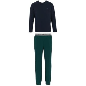 EM000610 EMPORIO ARMANI Męska piżama wytrzymałościowa z mankietami zestaw niebieski rozmiar M, NIEBIESKI, M EM000610 EMPORIO ARMANI Męska piżama wytrzymałościowa z mankietami zestaw niebieski rozmiar M, NIEBIESKI, M