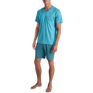 46182 Calida Relax Streamline krótka piżama męska, ze 100% bawełny, jasnoniebieski, 46-48 46182 Calida Relax Streamline krótka piżama męska, ze 100% bawełny, jasnoniebieski, 46-48