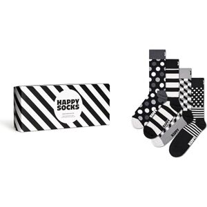 XCBW09-9150 Happy Socks kolorowe i zabawne skarpetki 4-Pack Classic Black & White Socks Gift Set Rozmiar 41-46 XCBW09-9150 Happy Socks kolorowe i zabawne skarpetki 4-Pack Classic Black & White Socks Gift Set Rozmiar 41-46